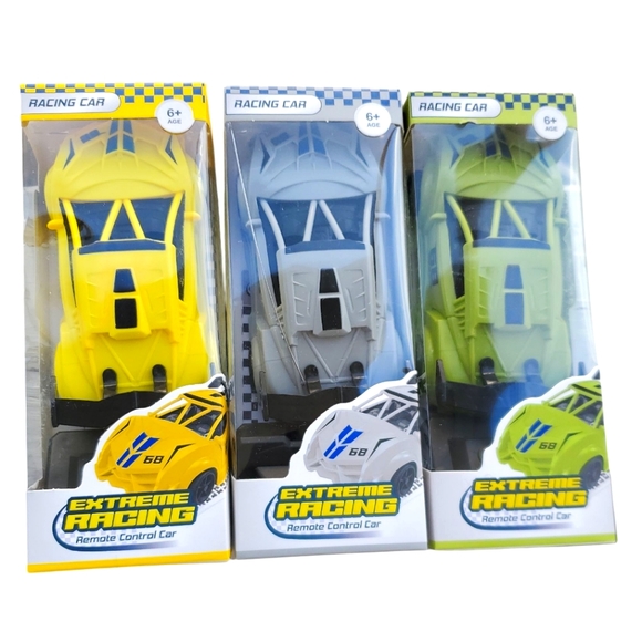 Extreme Other - Bundle Of EXTREME RACING Remote Control Cars Yellow/Gray/Green Colors NIP